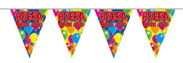 Hoera Ik Ben Jarig Slinger Balloons - 10 meter