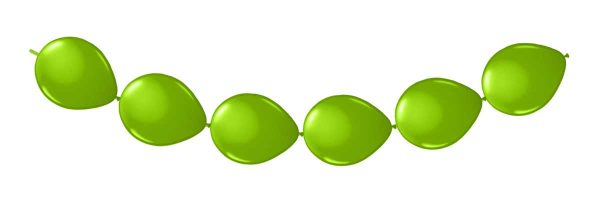 Groene Ballonnenslinger - Knoopballonnen - 3 meter