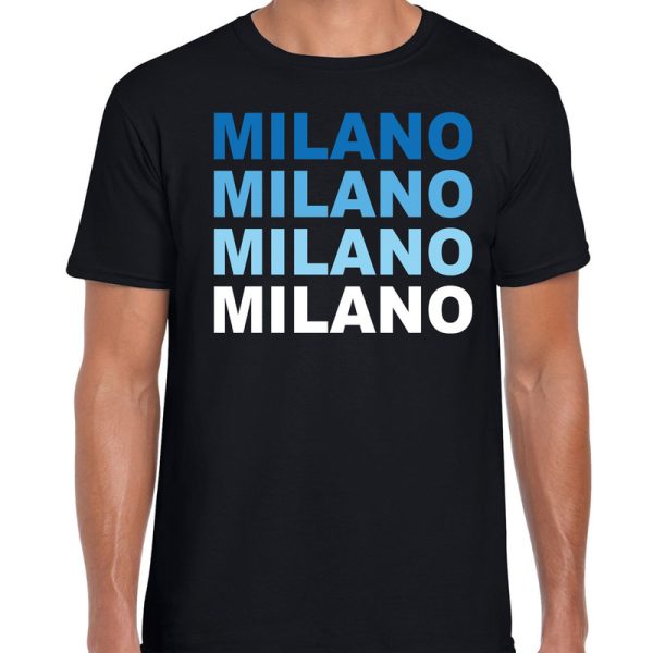 Milano / Milaan steden shirt zwart voor heren 2XL -