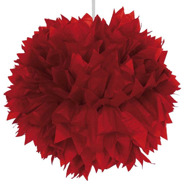 Pompom rood 30cm