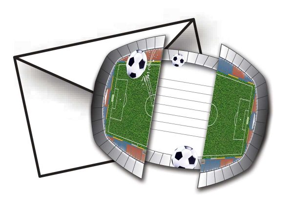 Voetbal Uitnodigingen - 8 stuks