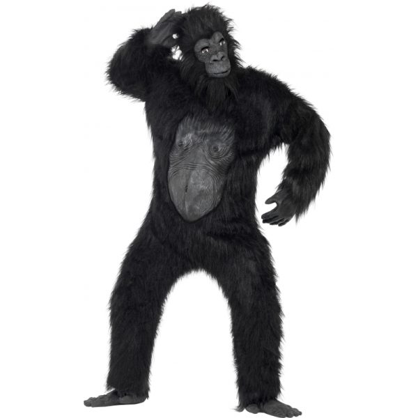 Pluche verkleed kleding gorilla