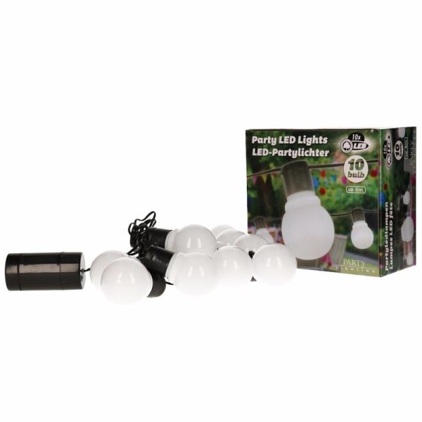 Feestverlichting led-lampjes wit 10 stuks