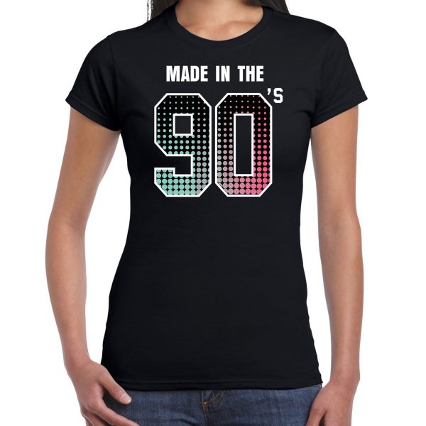 Feest shirt made in the 90s t-shirt / outfit zwart voor dames XS -