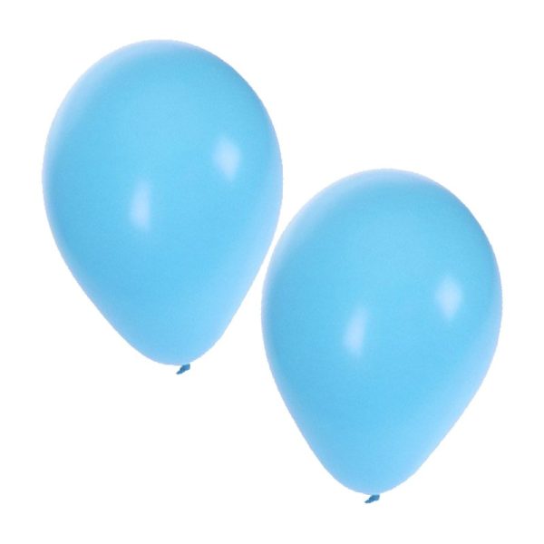 Kraamversiering ballonnen lichtblauw 10x