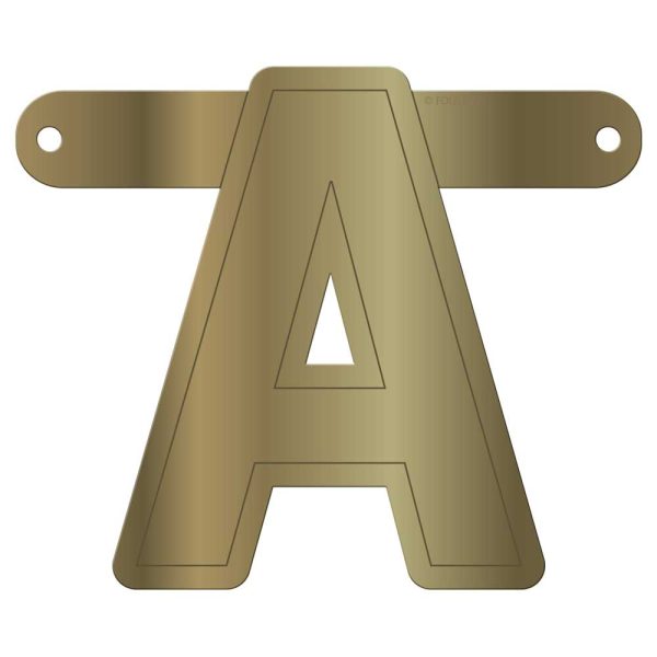 Gouden Banner Letter A