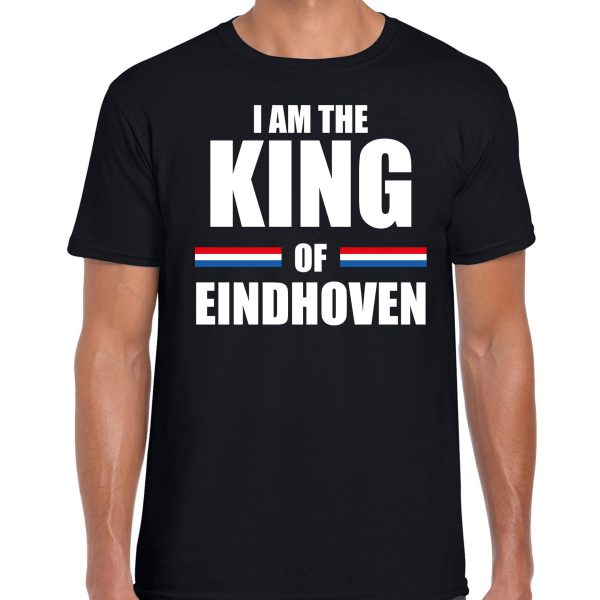 Zwart I am the King of Eindhoven shirt - Koningsdag t-shirt voor heren M -