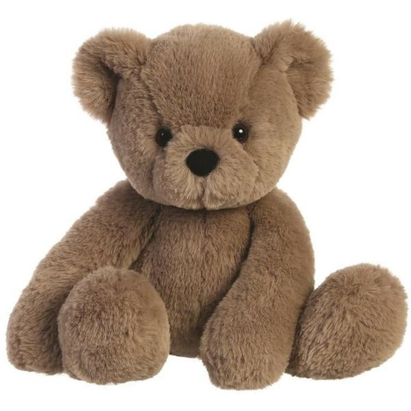 Pluche knuffeldier teddybeer - bruin - 28 cm - bosdieren thema