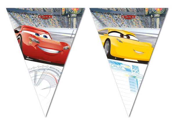 Cars 3 Vlaggenlijn - 2 mtr