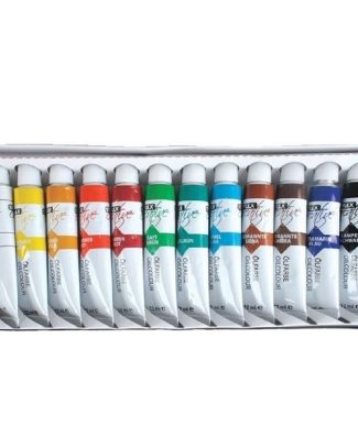 Toppoint Olieverf - set 12-delig - multikleur - 12 tubes -