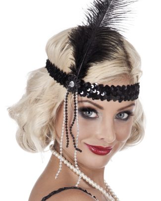Hoofdband Flapper Zwart