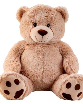 Teddy beer knuffel van zachte pluche - 64 cm zittend/100 cm staand