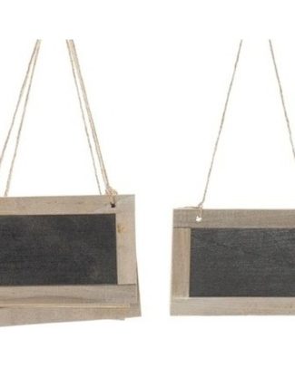 10x Krijtbord hangers etiketten/labels 15 x 10 cm
