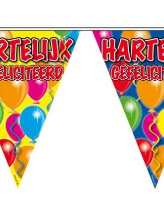 Hartelijk Gefeliciteerd Slinger Balloons - 10 meter