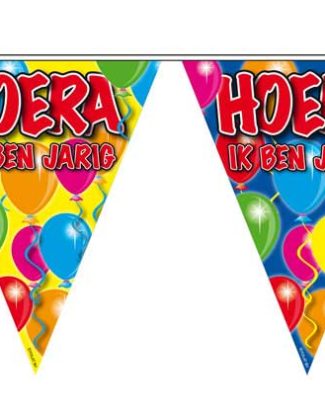 Hoera Ik Ben Jarig Slinger Balloons - 10 meter