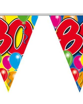 80 Jaar Slinger Balloons - 10 meter