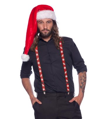 Bretels Kerst Rood Rendier