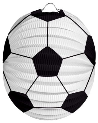 Lampion Voetbal Bolvorm 22cm