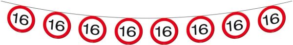16 jaar Verkeersbord Slinger - 12 meter