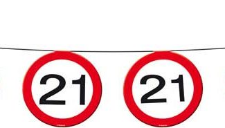 21 Jaar Verkeersbord Slinger - 12 meter