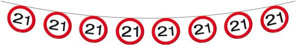 21 Jaar Verkeersbord Slinger - 12 meter