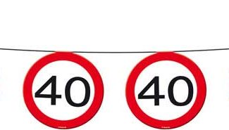 40 Jaar Verkeersbord Slinger - 12 meter