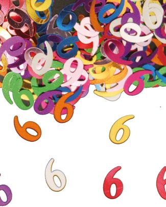 Tafeldecoratie / sierconfetti nummer 6