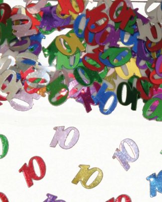 10 Jaar Tafeldecoratie / Sierconfetti