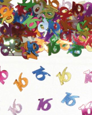 16 Jaar Tafeldecoratie / Sierconfetti