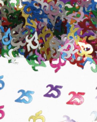 25 Jaar Tafeldecoratie / Sierconfetti