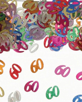 60 Jaar Tafeldecoratie / Sierconfetti