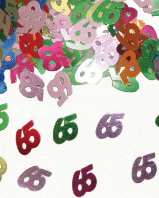 65 Jaar Tafeldecoratie / Sierconfetti