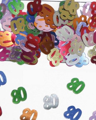 80 Jaar Tafeldecoratie / Sierconfetti
