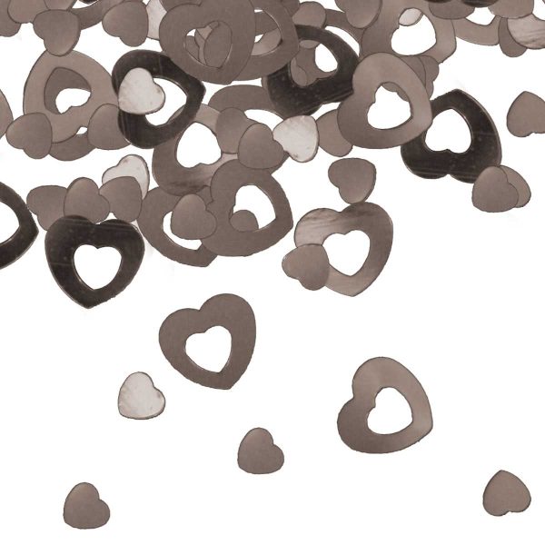 Tafeldecoratie / sierconfetti Zilveren Hart