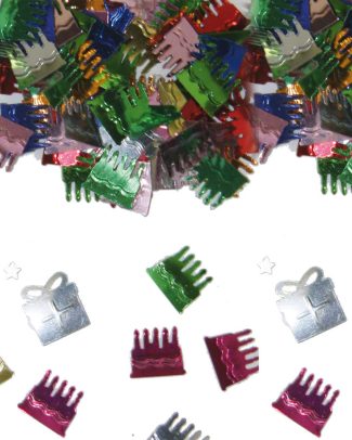 Tafeldecoratie / sierconfetti verjaardagstaart