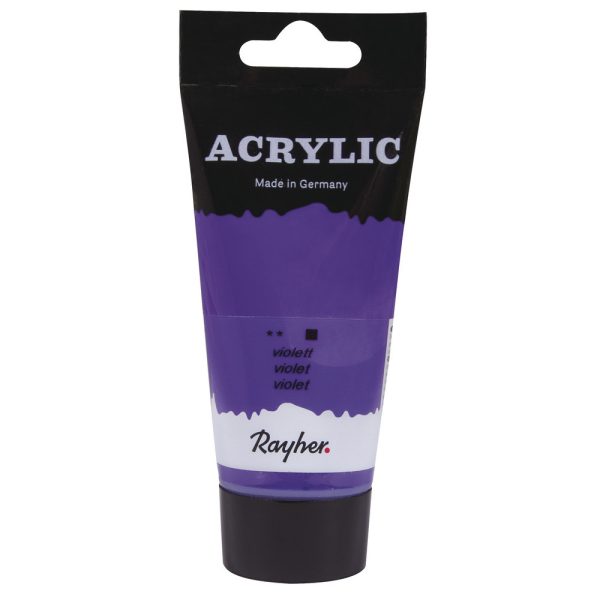 Acrylverf/hobbyverf waterbasis - paars - 75 ml - Schilderen -