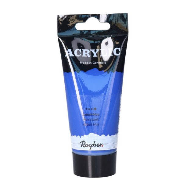 Acrylverf/hobbyverf waterbasis - kobalt blauw - 75 ml - Schilderen -