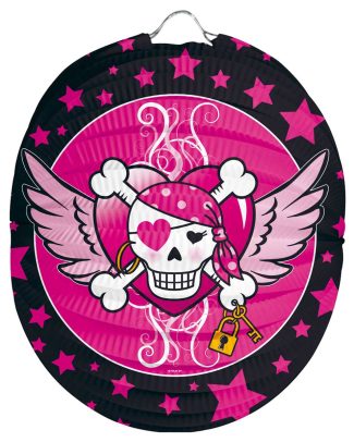 Lampion Pink Pirate Girl - Bolvorm 22cm