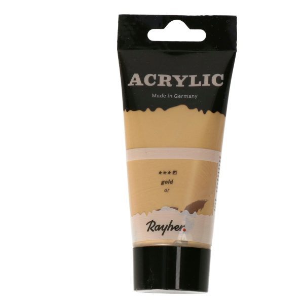 Acrylverf/hobbyverf waterbasis - goud - 75 ml - Schilderen -