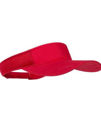 Zonneklep pet/Sunvisor - rood - voor volwassenen - Katoenen verstelbare zonnekleppen - Dames/heren