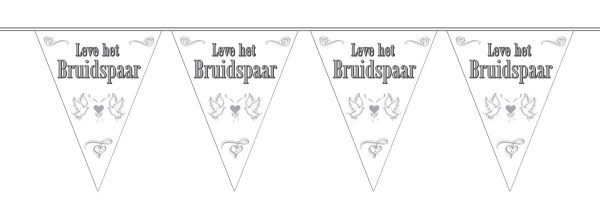 Vlaggenlijn Leve Het Bruidspaar
