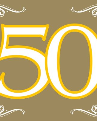 50 Jaar Gouden Servetten - 20 stuks