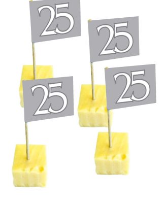 25 Jaar Zilveren Prikkers - 50 stuks