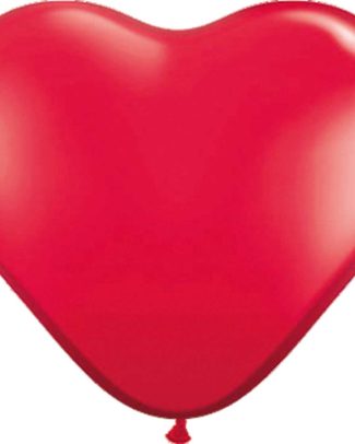 Hartvormige Ballonnen Rood - 8 stuks
