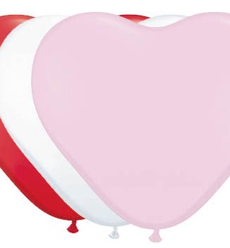 Hartvormige Ballonnen Gemengde Kleuren - 8 stuks