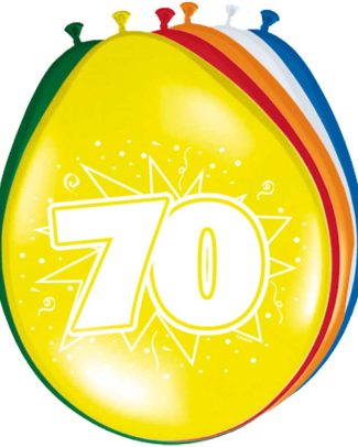 70 Jaar Ballonnen - 8 stuks