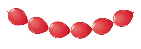 Rode Ballonnenslinger - Knoopballonnen - 3 meter