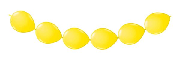 Gele Ballonnenslinger - Knoopballonnen - 3 meter