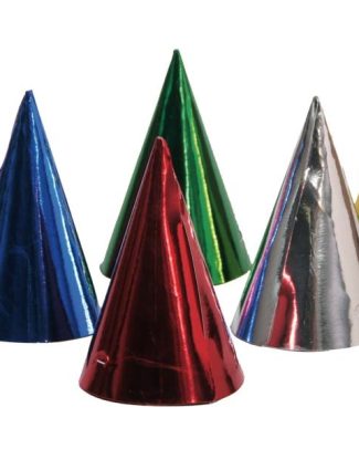 Punthoedjes prismatic assorti - 6 stuks