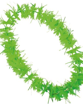 Hawaii krans groen met tinsels